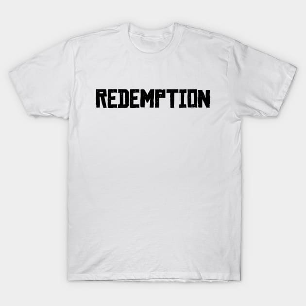 Red Dead Redemption 2 Redemption Black T-Shirt by foozler